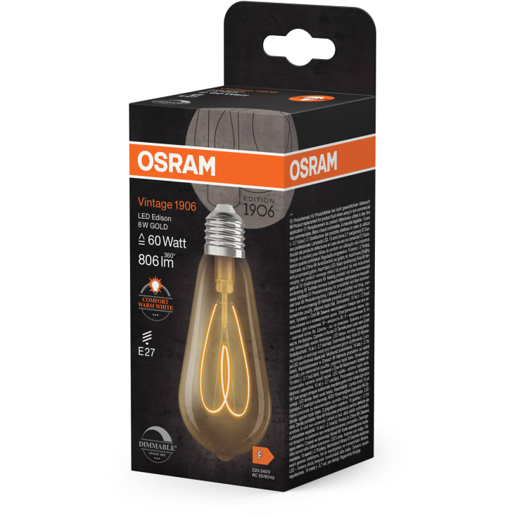 Ledvance Vintage 1906 E27 edisonpære, 2200K, 8W