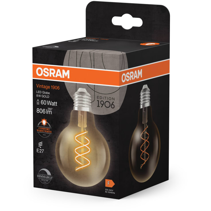 Ledvance Vintage 1906 E27 globepære, 2200K, 8W