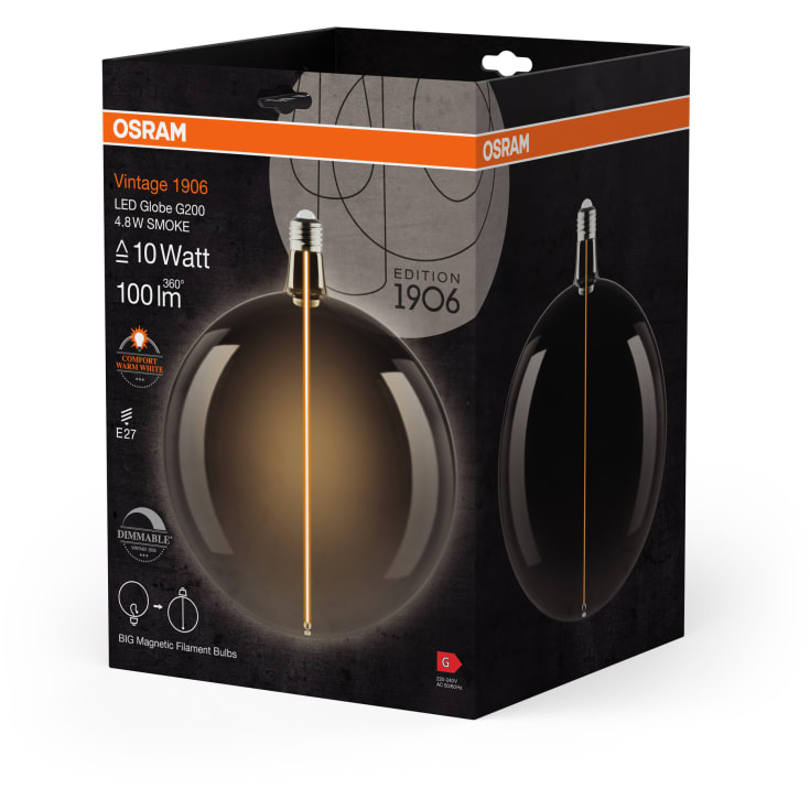 Ledvance Vintage 1906 Big Globe E27 globepære, 1800K, 4,8W