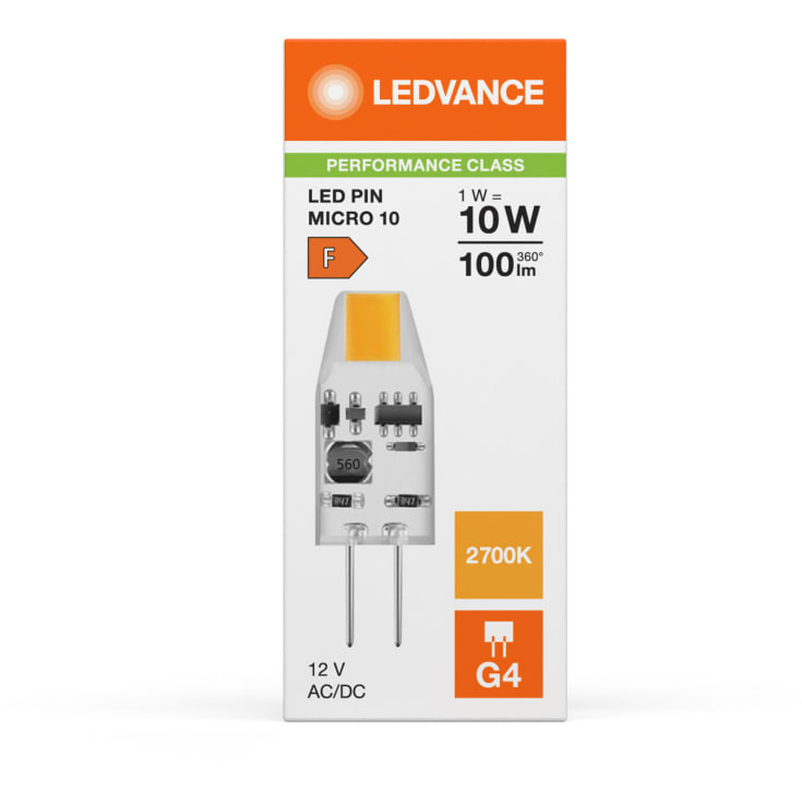 Ledvance Parathom G4 stiftlampa, 2700K, 1W