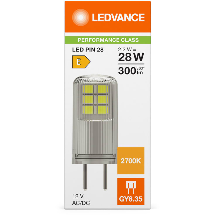 Ledvance Parathom GY6,35 stiftpære, 2700K, 2,6W