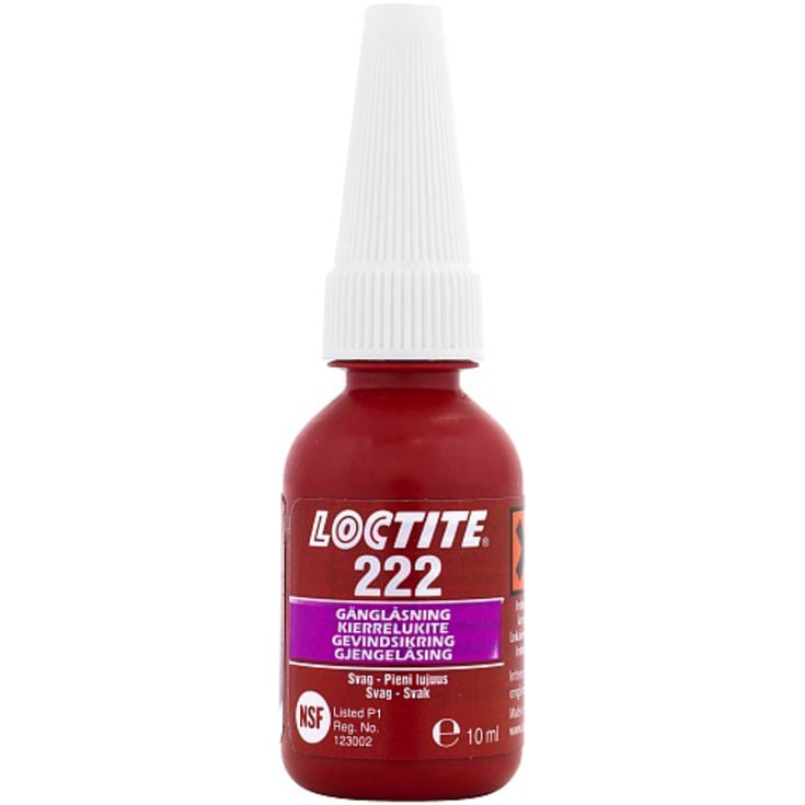 Loctite 222 gänglåsning, svag styrka, 10 ml
