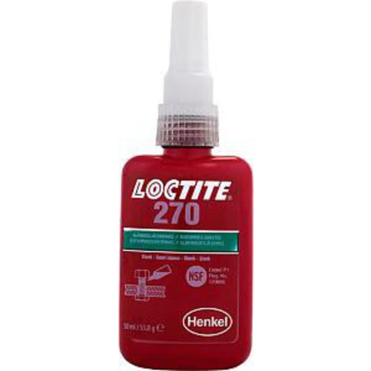Loctite 270 gänglåsning, hög styrka, 50 ml