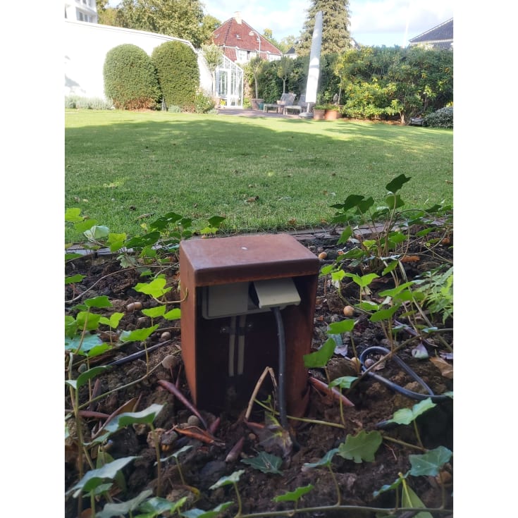 Jesmig EL-pluggholder for 2 plugger, cortenstål