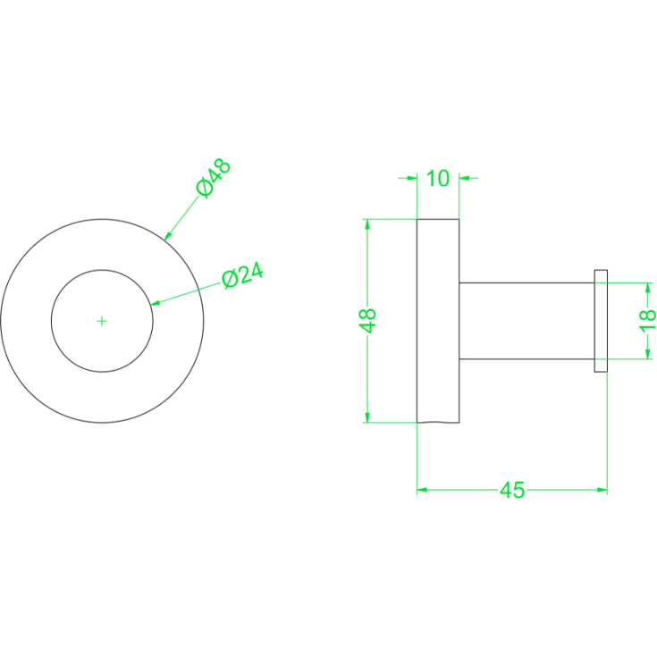 Ivy Concord håndklædekrog, børstet nikkel