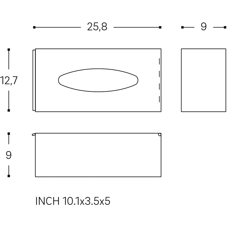 Cosmic Architect S+ papirdispenser, mat sort