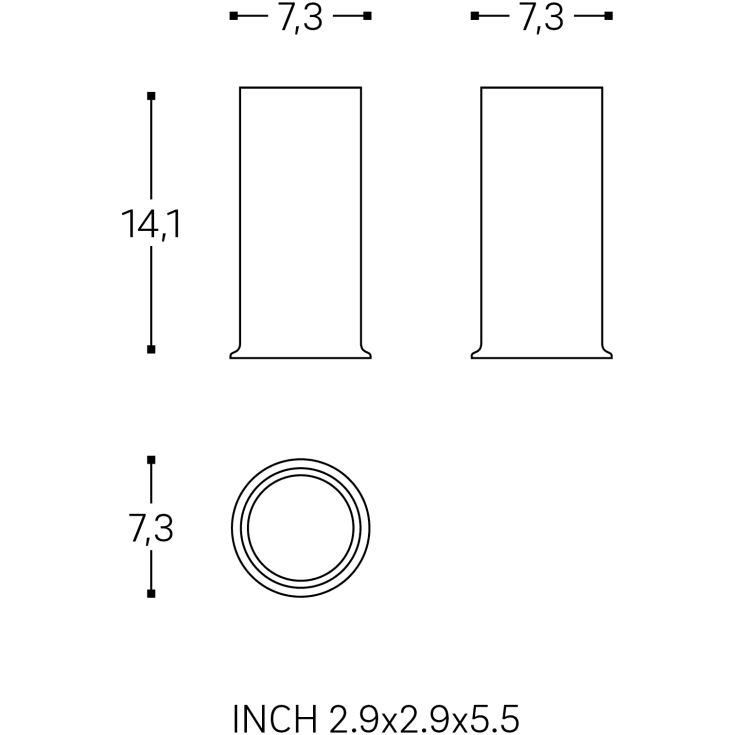 Cosmic Geyser tandkrus, mat sort