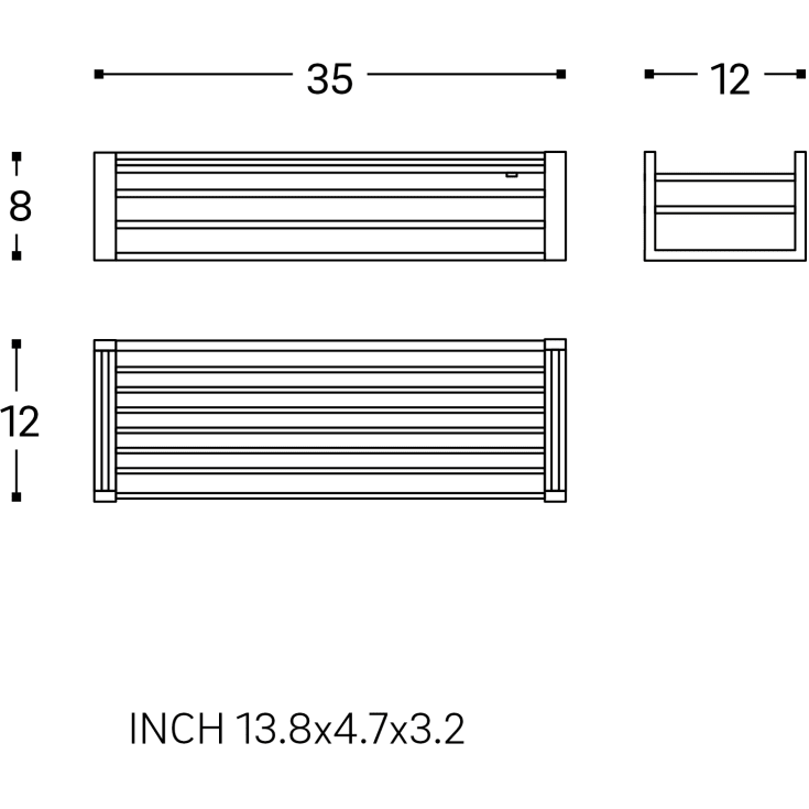 Cosmic Essentials brusehylde, krom