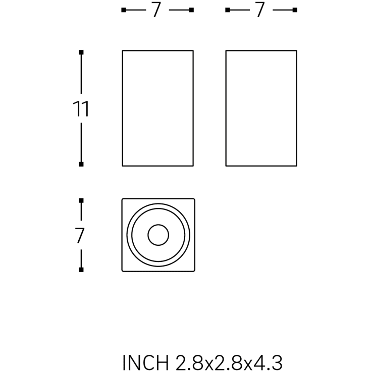 Cosmic Metric tandkrus, børstet rustfrit stål