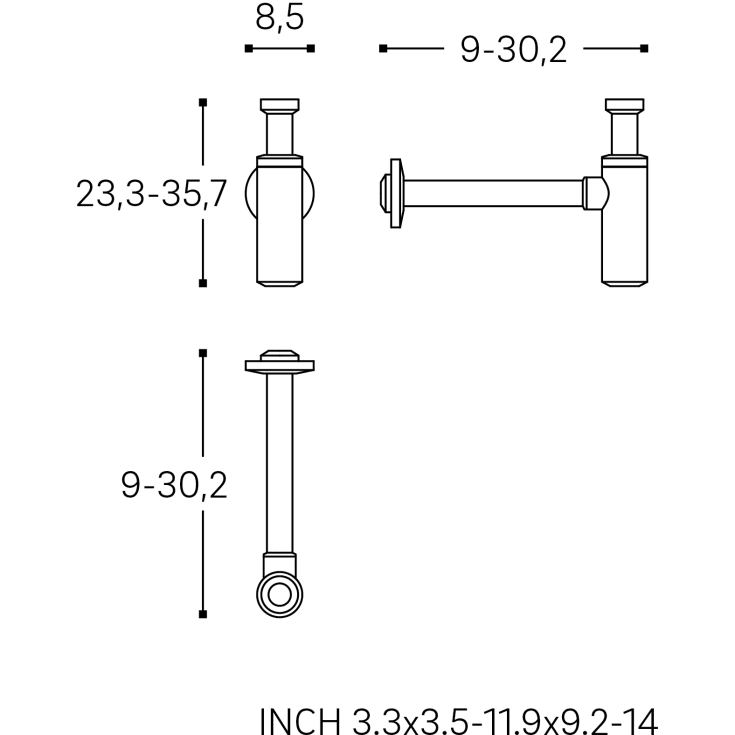 Cosmic vandlås, mat hvid