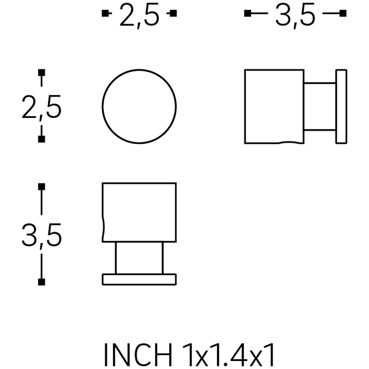 Cosmic BWC håndklædekrog, mat sort