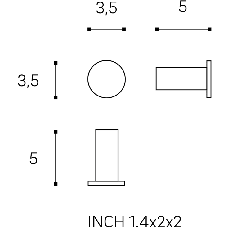 Cosmic Architect håndklædekrog, børstet kobber pvd