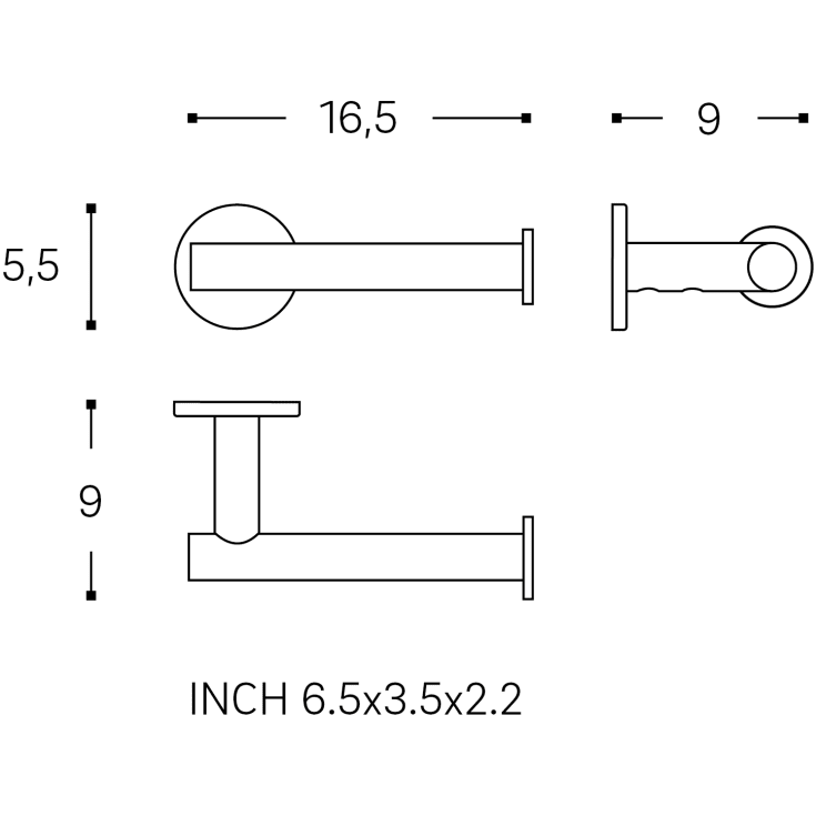 Cosmic Architect S+ toiletrulleholder, børstet kobber pvd