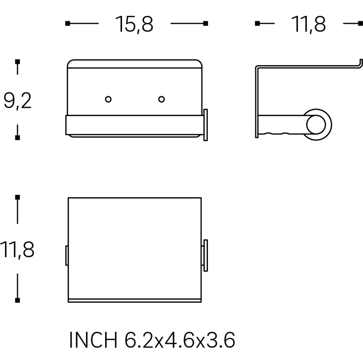 Cosmic Architect S+ toiletrulleholder, børstet guld pvd