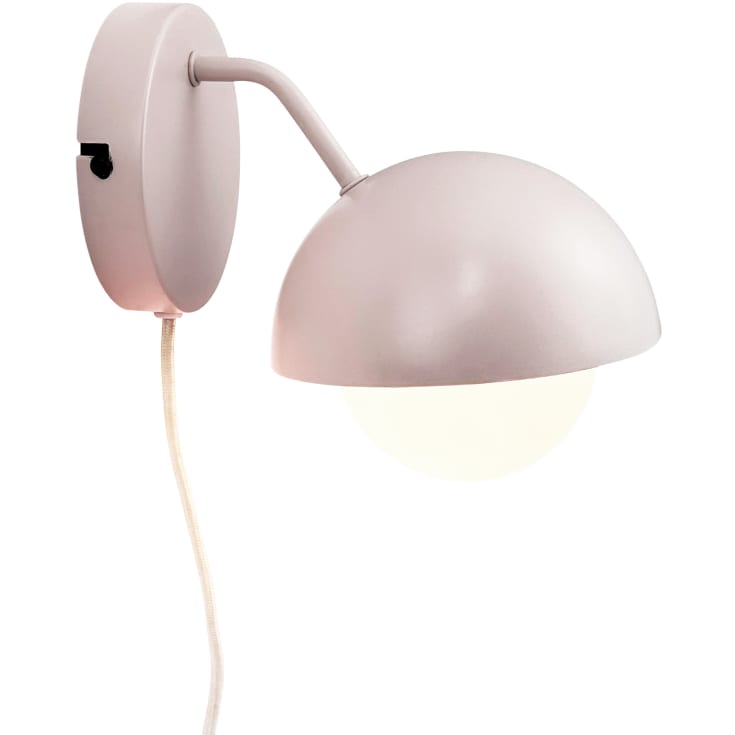 Dyberg Larsen Rose vägglampa, beigerosa