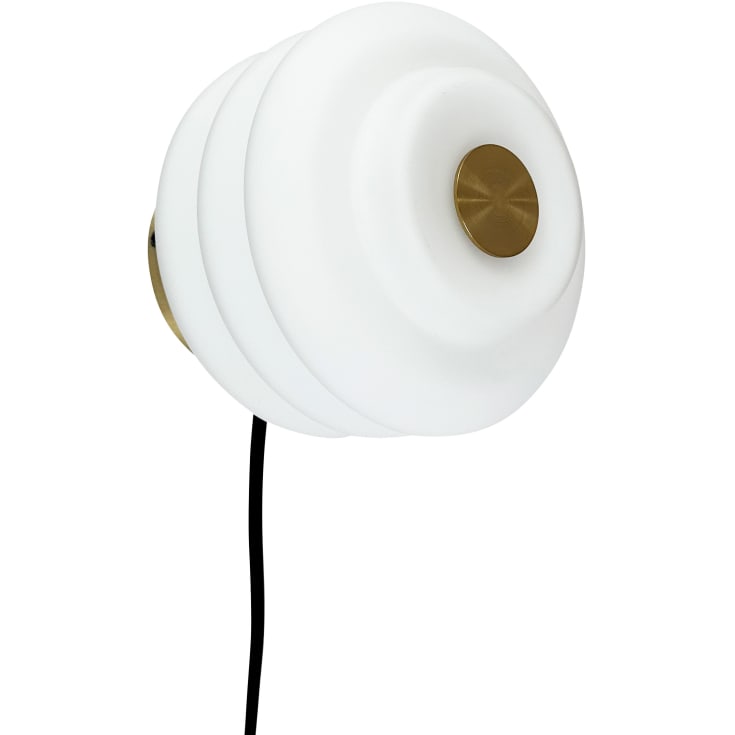 Dyberg Larsen Diva væglampe messing med opal glas