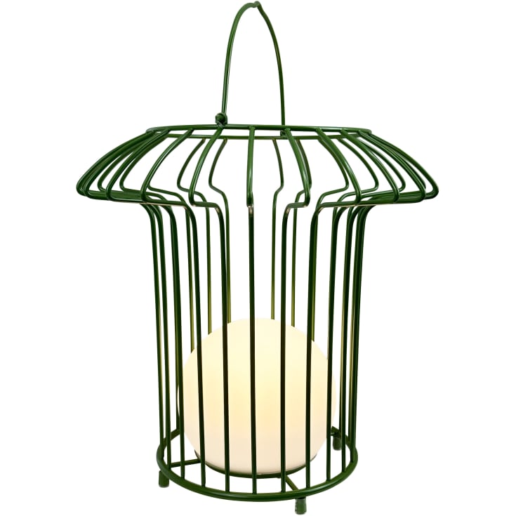 Dyberg Larsen Basket utendørs oppladbar lykt, grønn