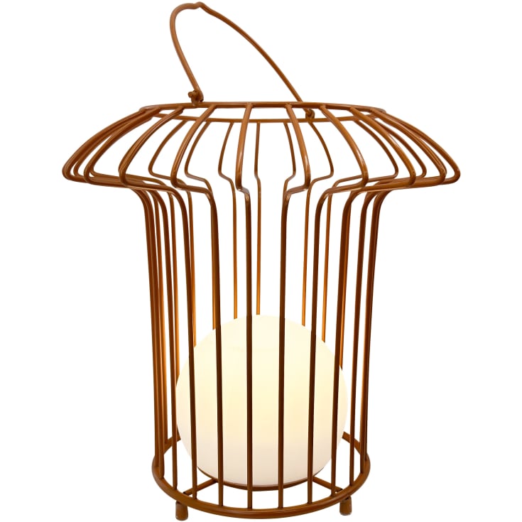 Dyberg Larsen Basket uppladdningsbar utomhumlykta, orange