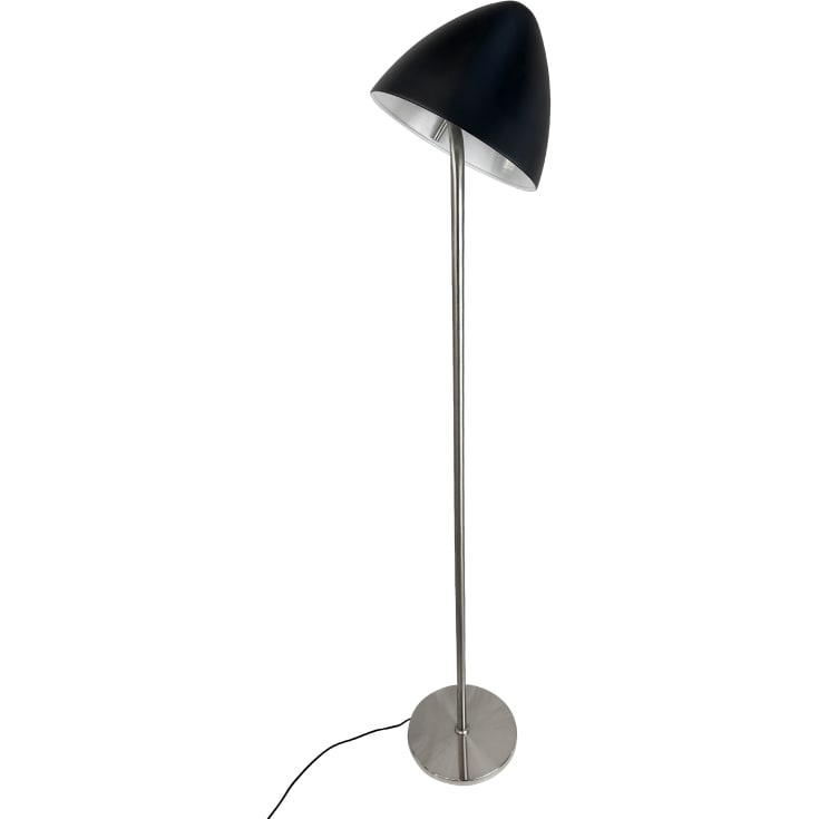 Dyberg Larsen Oulu golvslampa, borstat stål