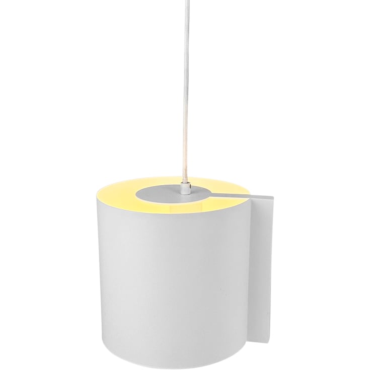 Dyberg Larsen Wum pendellampa, vit, Ø16 cm