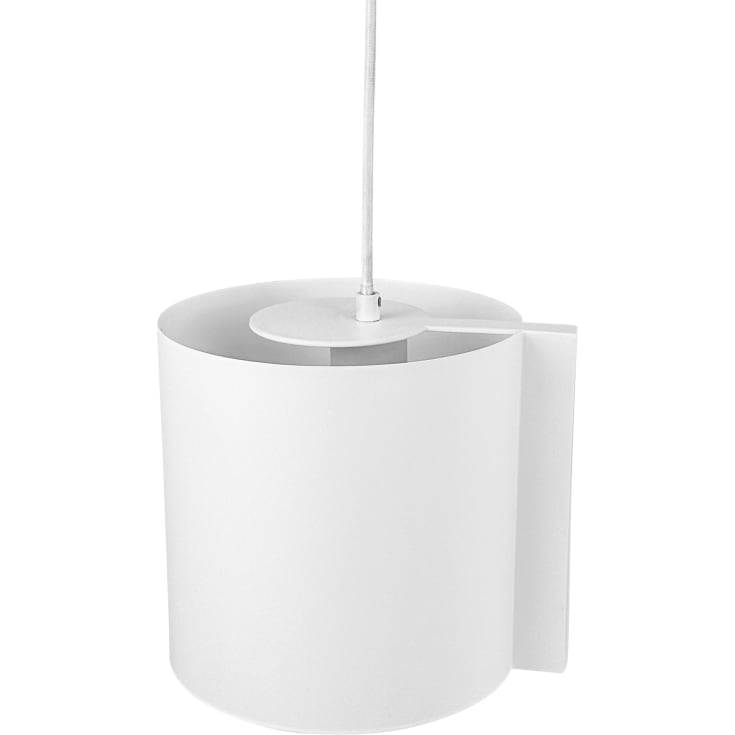 Dyberg Larsen Wum pendellampa, vit, Ø23 cm