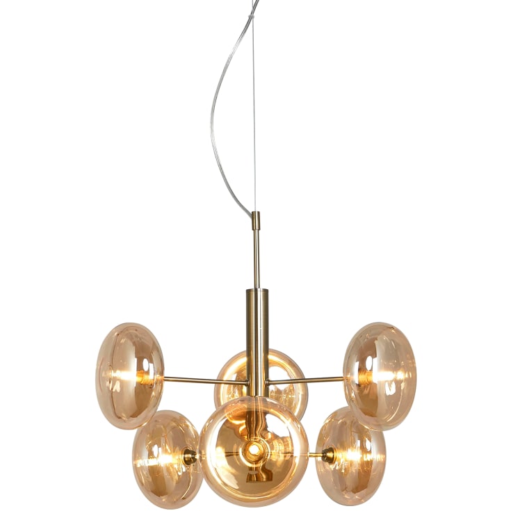 Nielsen Light Continental ljuskrona, antik mässing