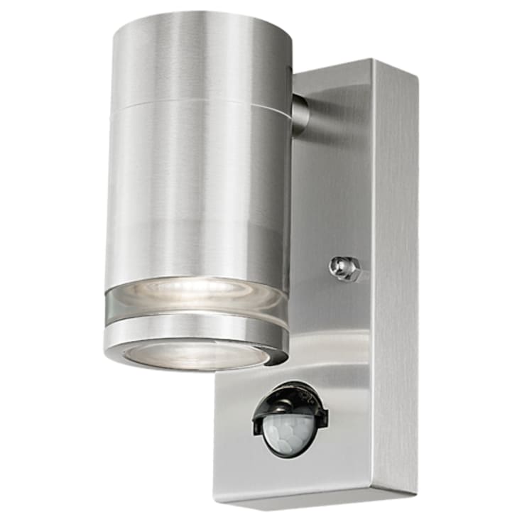 4lite Marinus utelys vegg med sensor, rustfritt stål