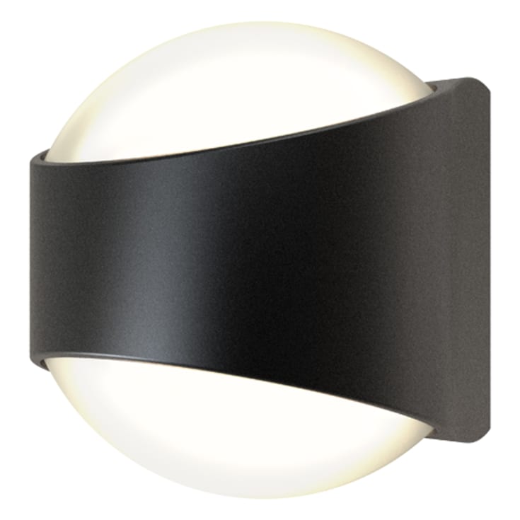 Ansell Lighting Misano Round udendørs væglampe, 4000K, sort