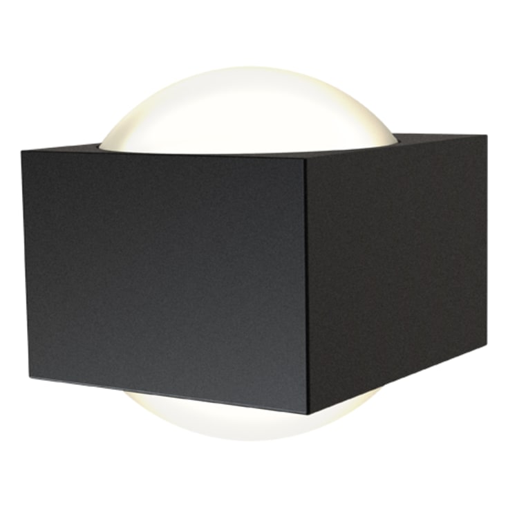 Ansell Lighting Misano Square udendørs væglampe, 4000K, sort