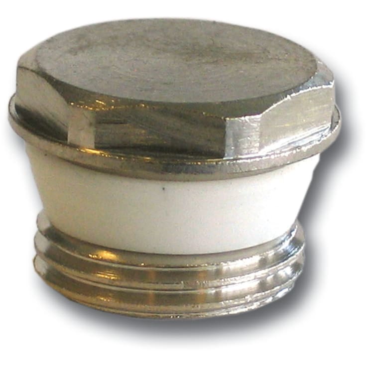 1/2" forkrommet radiatorlokk med silikon