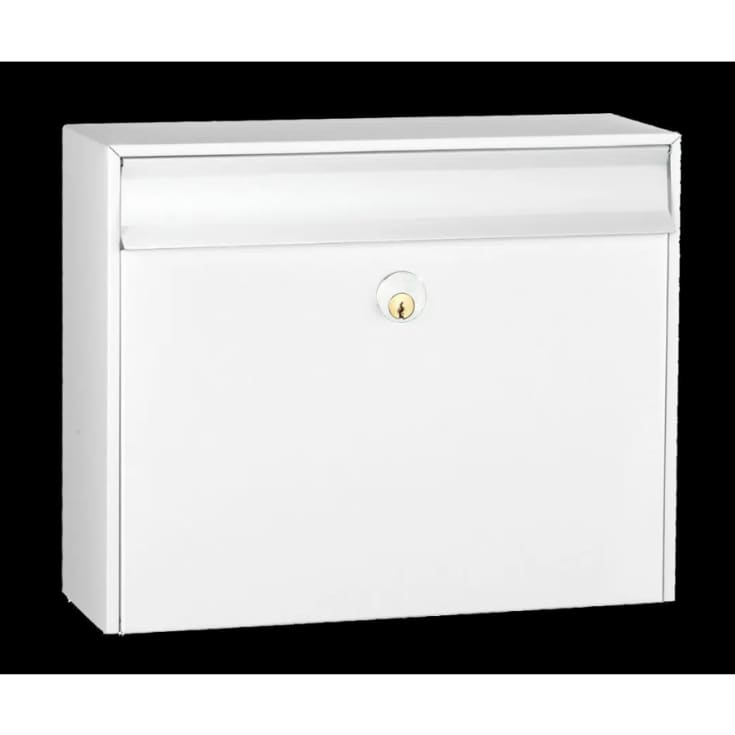 MEFA postkasse Bosca 33, m/lås, hvid, 310 x 380 x 145 mm