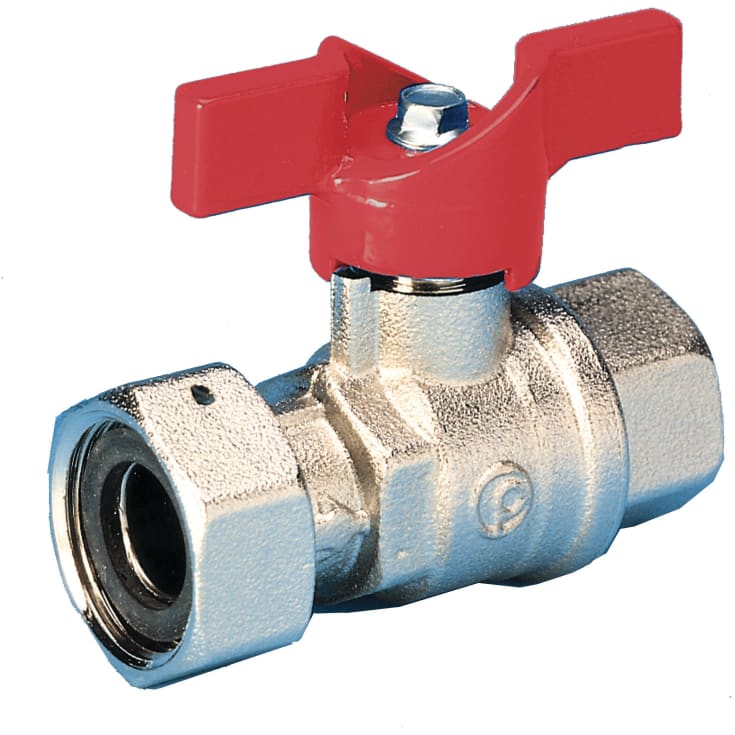 PETTINAROLI 52METR kuglehane/T-greb 1x1 lige oml/mf messing rød