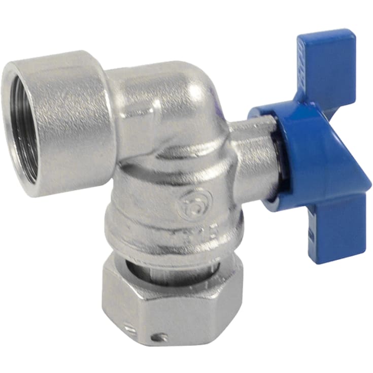 PETTINAROLI 209B kuglehane/T-greb 3/4x1/2 vinkel oml/mf t/vandmå