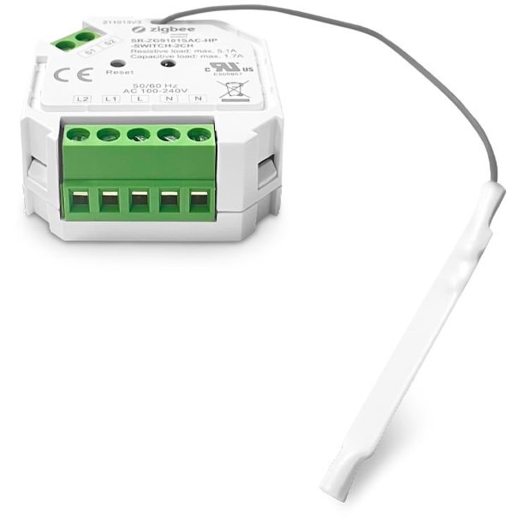 HiluX Mini ZigBee dubbelbrytare, 2 x 390W