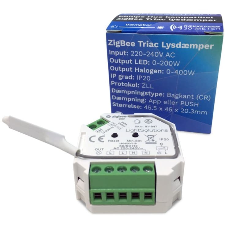 HiluX Mini ZigBee Triac lysdæmper, 200W