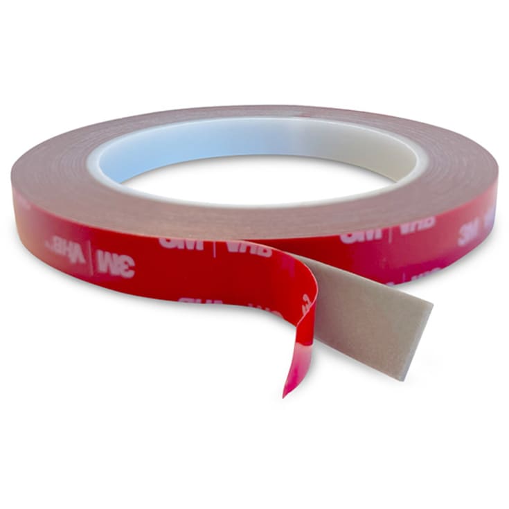 Hilux dobbeltklæbende tape, 5 meter, 12 mm