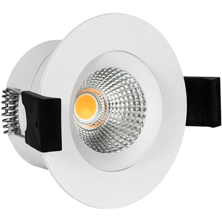 Hilux D3 Tilt360 indbygningsspot, 6W, 3000K, hvid