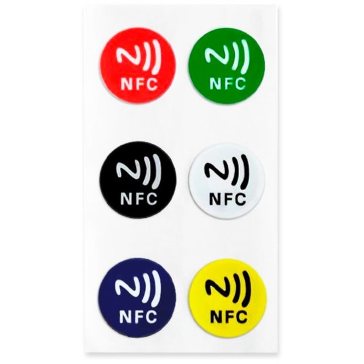 HiluX NFC klistremerker, 6-pakning