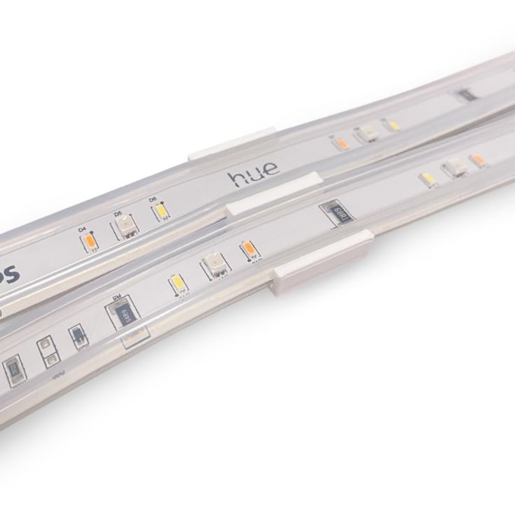 HiluX dobbel brakett for Hue LightStrip V4 & Gradient, 10-pakning