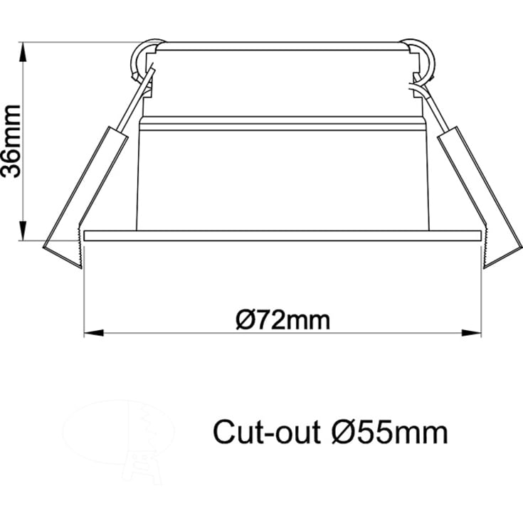 HiluX D3 Tilt360 - LED Indbygningsspot - Ra97 - 2700K - Hvid