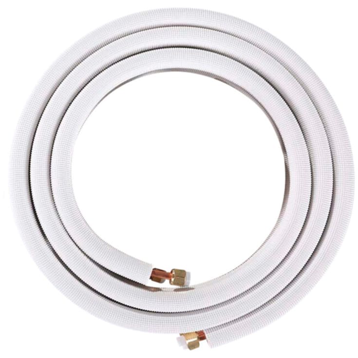 Kopparrör för värmepumpar 20m 1/4" x 1/2" utan fläns