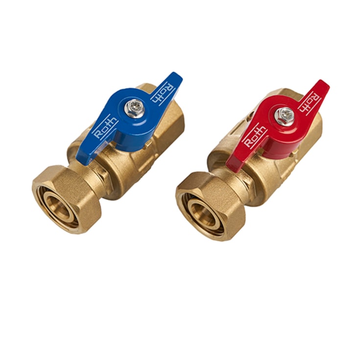 Roth kuleventilsett, rett, 3/4" EURO