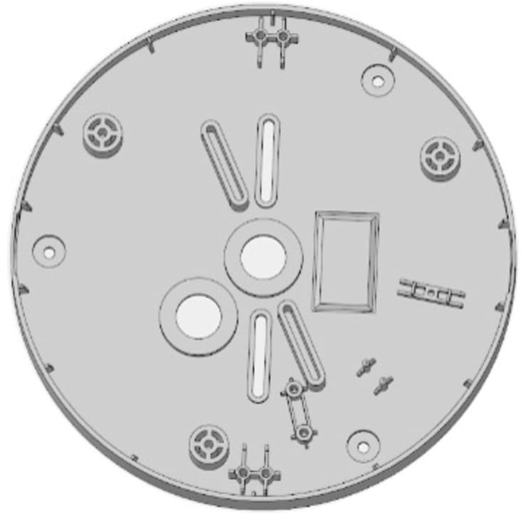 SLC Space Væg-/loftlampe Ø300 22W 3CCT TED, hvid