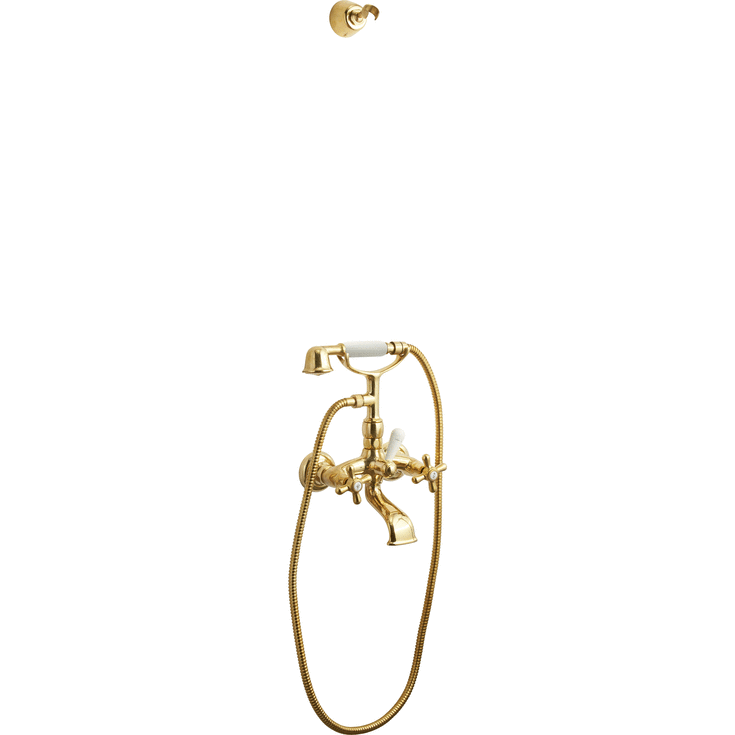 Lavabo Retro kararmatur med brusesæt, messing