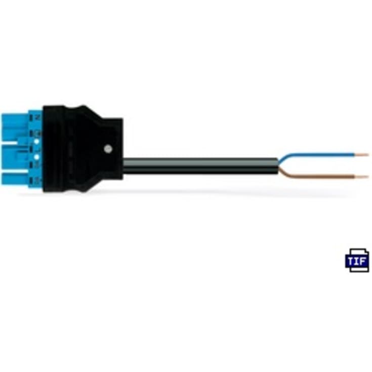 Tilslutningskabel Dca Han/fri 5-polet 5M 2x1,50 mm² blå, kodn. I