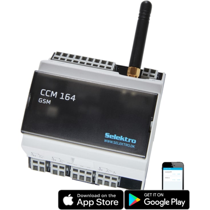 CCM164 styr- och övervakningsmodul 4G 230V 7 tum + 4 utgångar