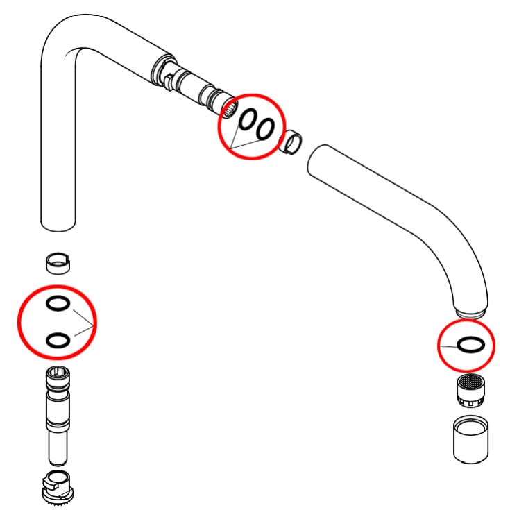 Vola Servicesett for bevegelig tut 090L9