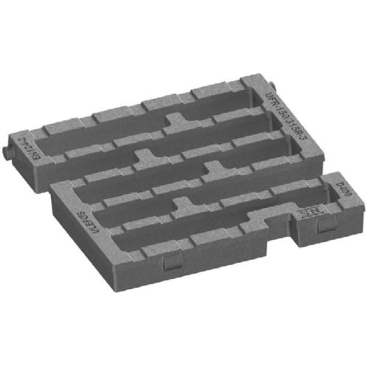 Ulefos løs rendestensrist med tværvendte lameller, 40 t, SG