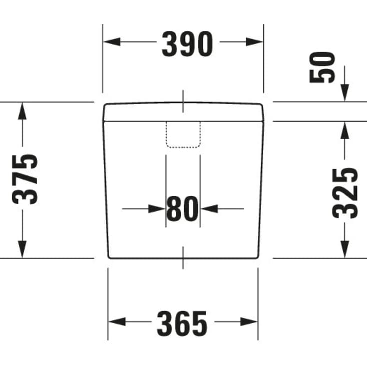 Duravit D-Code cistern anslutning vänster/höger botten