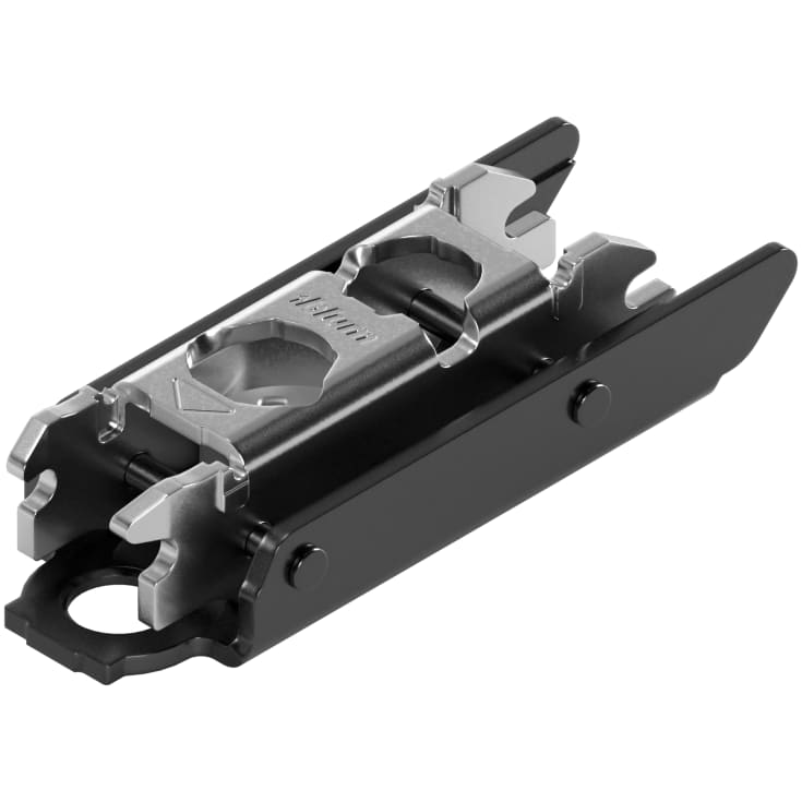 Blum bagplade, horisontalmontering, 3 mm, expando, onyx sort